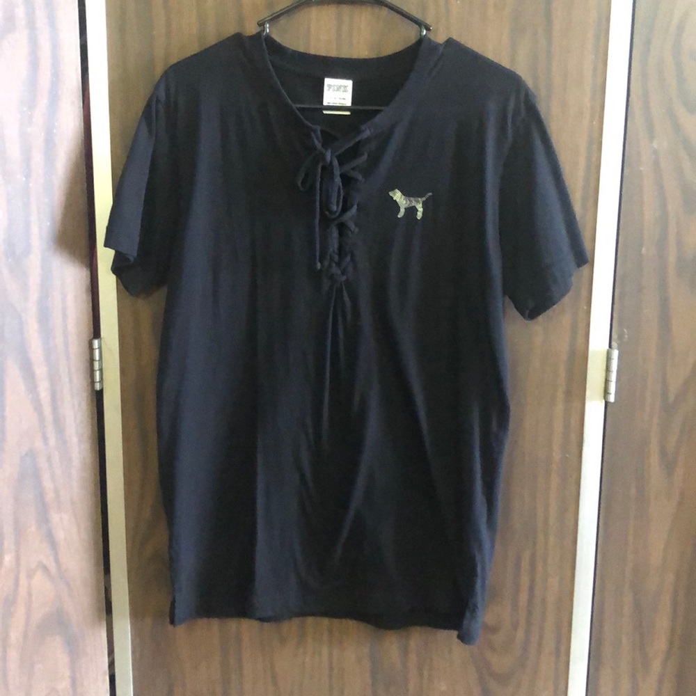 barley worn all black with silver writing